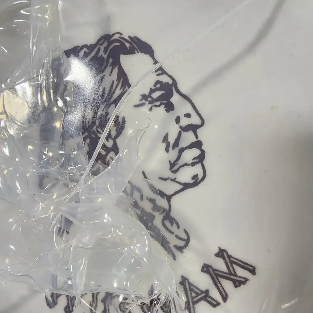 Vintage Oneida Wigwam tavern plate set of 9‎ new old stock Native American print